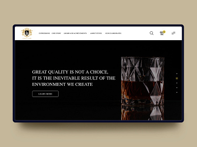 Amrut Spirits Landing Screen