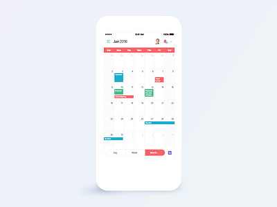 Mobile Calendar