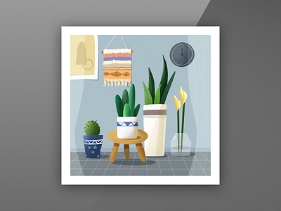 Home Plants illustration