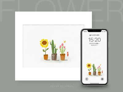 Flowers and Plants illustration