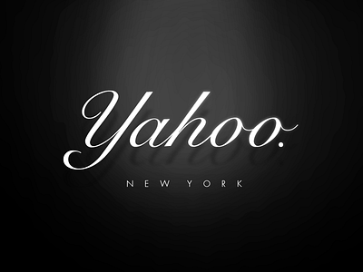 Yahoo.™ classic classy identity new york nyc rebrand