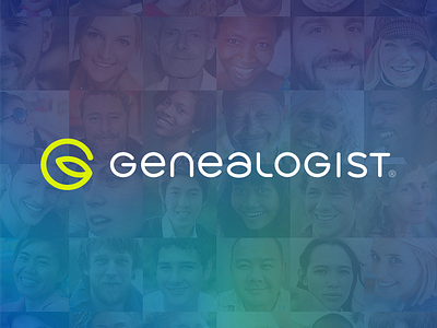 Genealogist® branding family genealogy icon identity logo typography