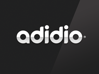 Adidio® dos branding custom glossy logo naming redux type