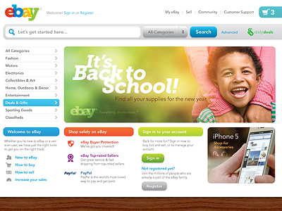 ebay® Site Brand Revision branding bright color ebay emotive identity logo logotype rebrand ui ux website