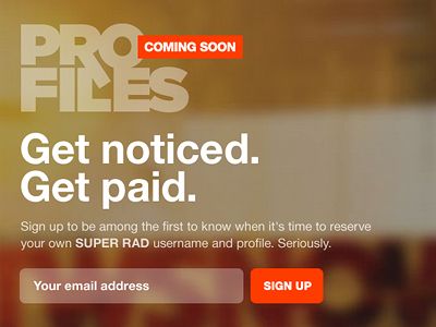 SUPER RAD® PROfiles action sports coming soon helvetica logo outdoor placeholder type typography ui