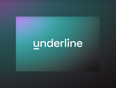 underline wordmark animation branding colors design digital gradients logo process typography