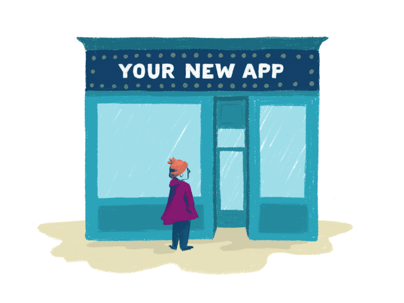 Onboarding illustration - Your new app