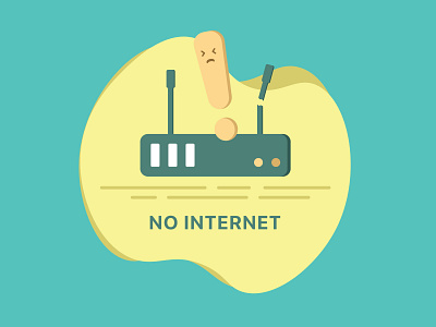 No Internet illustration concept graphic graphics illustraion