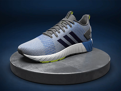 Adidas Questar Byd cinema 4d modeling redshift texturing