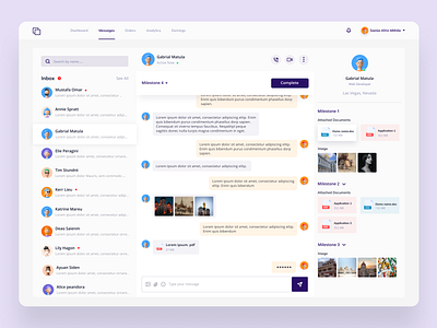 Client portal message chat chat app clean conversation documents file sharing file upload group chat message minimal saas ui ux uxdesign website website concepts