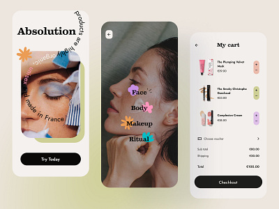 E-commerce app for skincare