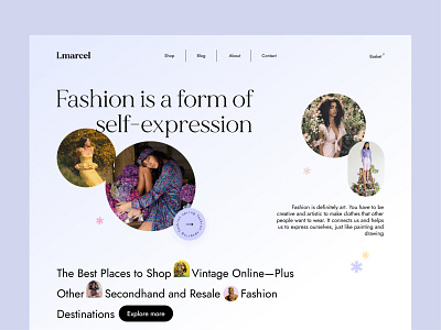 Spring fashion header cart clothes e commerce ecommerce app home page interface landing page online shopping product cart product design product page shop shopify shopping shopping app storefront website design