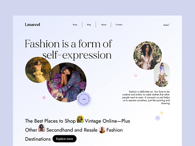 Spring fashion header