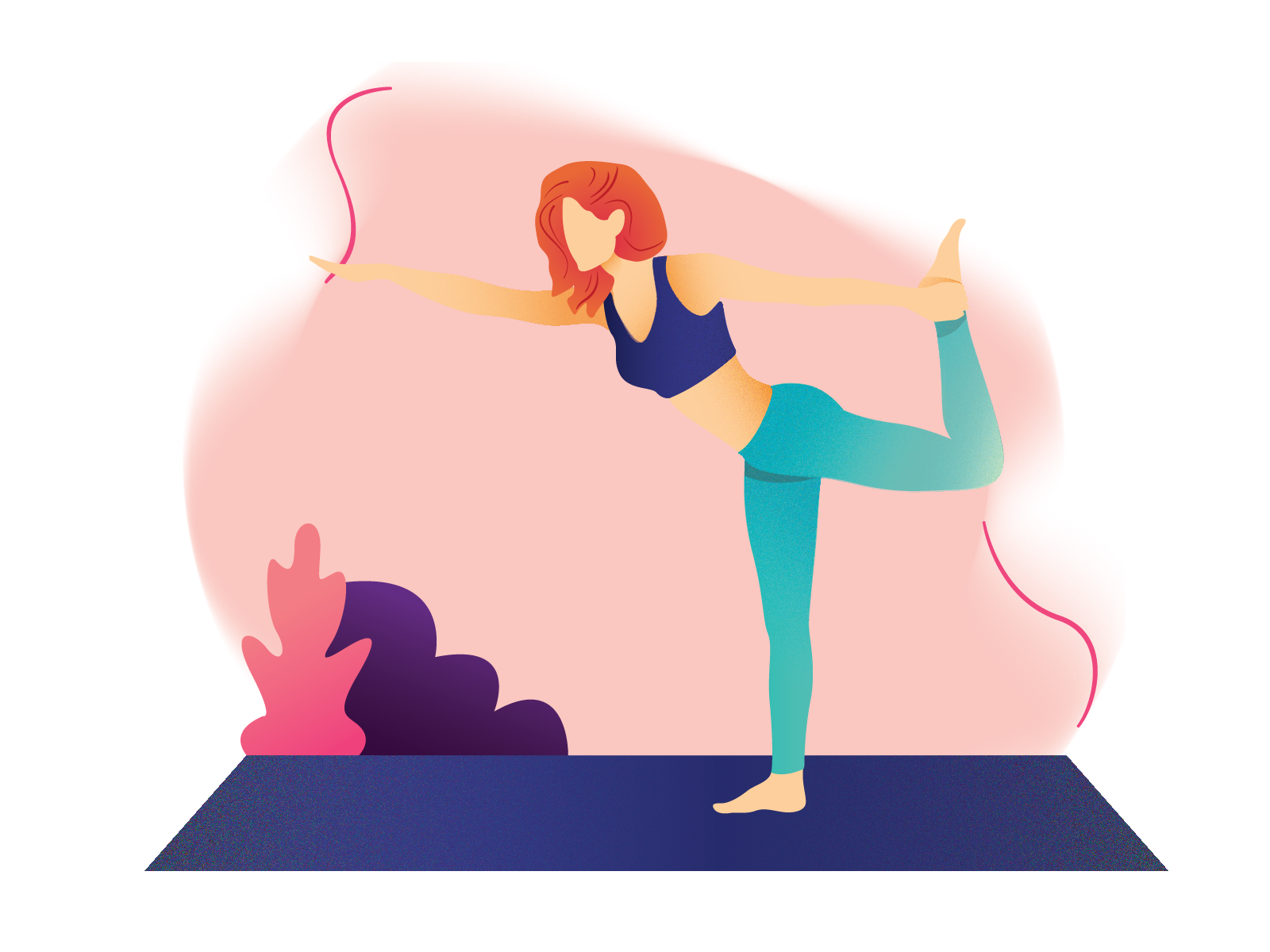 Warrior - Yoga by Samia Mithila on Dribbble