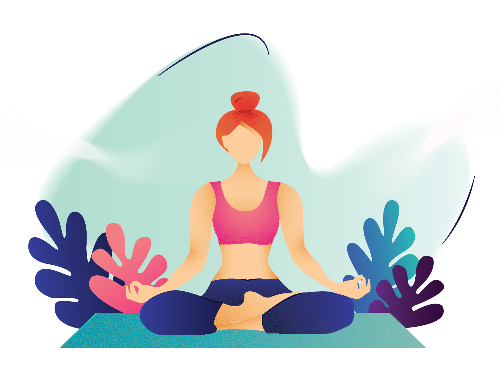 yoga-easy-pose-by-samia-mithila-on-dribbble