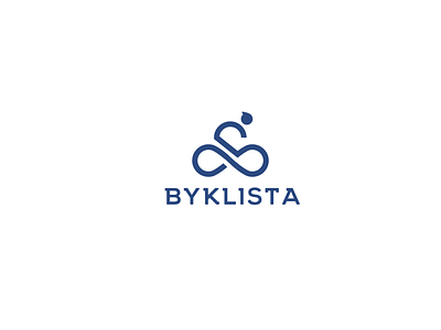 Byklista abstract clever design logo simple