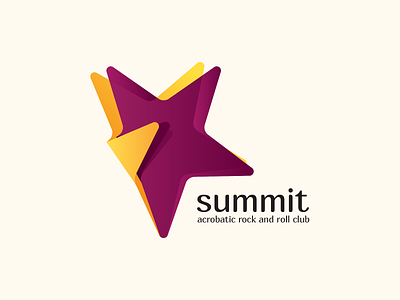 Summit acrobatic brand branding club dance identity identity design logo logo design logodesign logotype rokandroll sirn star summit