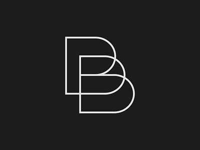BB logomark adobe illustrator black and white brand branding design geometry graphic design identity logo logo design logodesign logomark logotype mark monogram symbol vector wordmark
