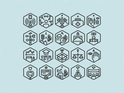Use of the Web Icon set