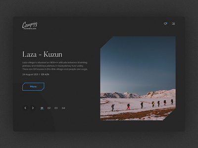 "Camping Azerbaijan" website concept