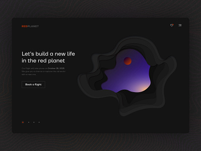 "RedPlanet" Website Concept