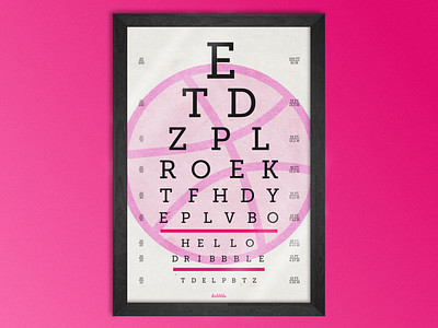 Snellen Eye Chart debut doctor eye eyes glasses medical pink poster snellen test wall art