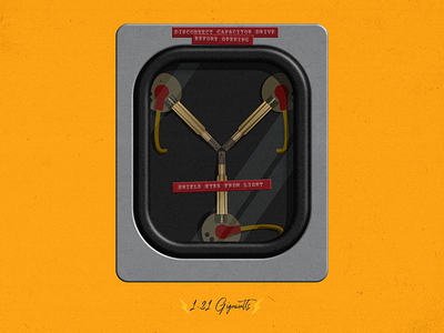 Y - Flux Capacitor 36days y 36daysoftype 36daysoftype y 36daysoftype06 affinity designer alphabet backtothefuture design fluxcapacitor illustration letters movie orange series typography vector yellow