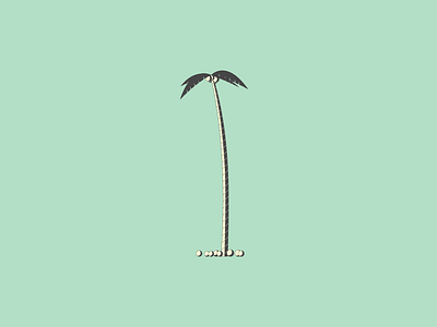 1 1 36days 1 36daysoftype 36daysoftype 1 36daysoftype06 affinity designer alphabet beach black coconut gray green letters palm tree series tree tropical typography yellow