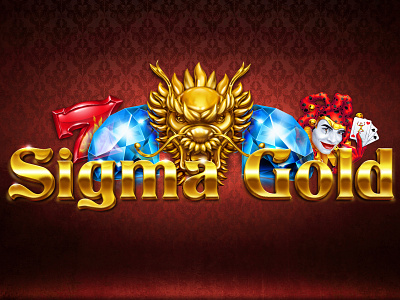 Sigma Gold diamond gambling game art graphic design slot machine