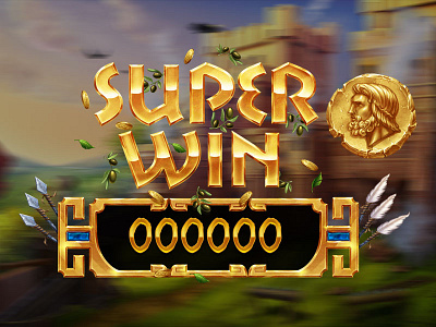 "Super Win" slot winnings - splash screen design big win casino art casino design casino slot casino winnings digital art game art game design graphic design illustration mega win slot design slot designer slot game art slot machine slot winnings splash screen splash screen design super win winnings design