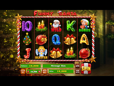 Funny Santa slot machine! Wish You New Year mood!