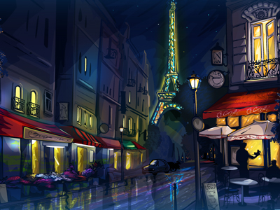 Streets Of Paris By Saleslotmachines On Dribbble