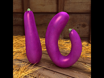 Eggplants 3d graphic animation digital art eggplants gambling game art game design slot design slot machine symbol