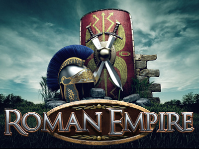 Caesar's empire 3d graphic background caesar emperor empire game art graphic design helmet history legionnaires logo rome shield slot machine sword war