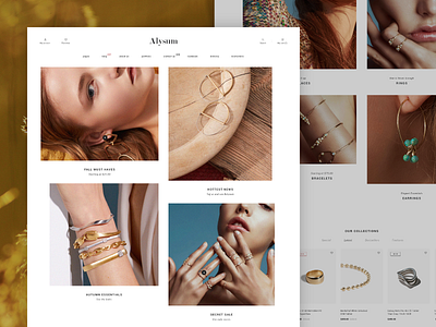 Jewelry bijouterie design ecommerce jewelry psd retail shop theme