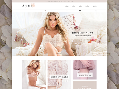 Alysum - Premium Prestashop 1.7 Theme design ecommerce lingerie prestashop retail shop theme