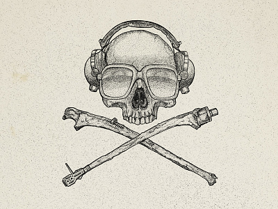 Skull and crossfaders design