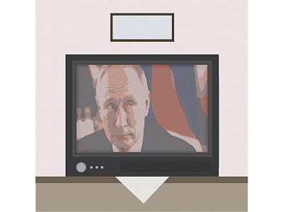 Tv art design russia putin development experience poltician radio retro television template user