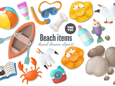 summer beach clipart