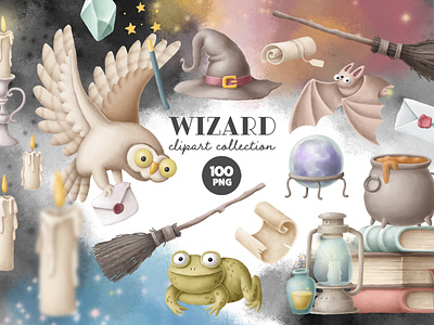 Wizard clipart collection