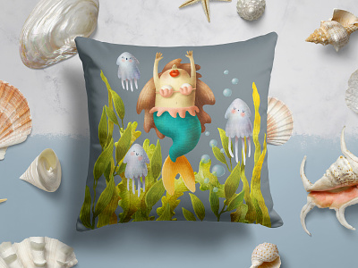 Undersea clipart collection animals cartoon character clipart design digital download doodle fish illustration mermaid nautical nursery scene creator sea under the sea