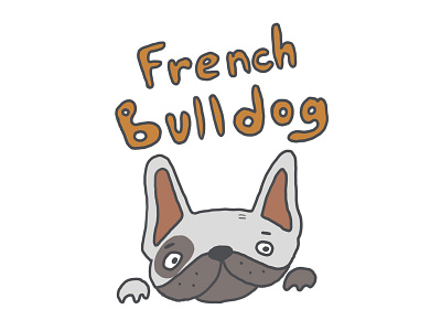 Doggy cartoon corgi dog doodle drawing illustration