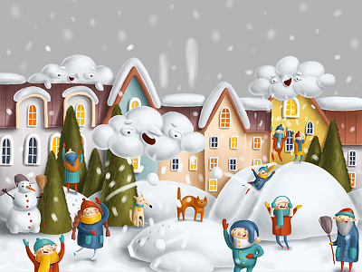 Winter is coming!! art cartoon christmas drawing illustration snow winter