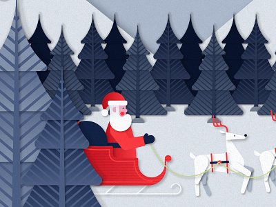 Take Off christmas holiday merry christmas reindeer santa claus snow tree winter