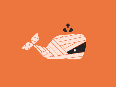 Vectober 10/12 - Whale costume halloween illustration inktober inktober2018 mummy orange vectober vectober2018 whale
