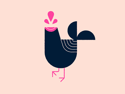 Vectober 02 - Mindless chicken flat geometric illustration inkotber2019 texture vectober vectober2019