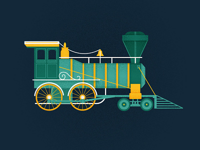 1850s Train illustration locomotive texture train transportation