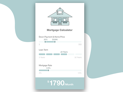 Mortgage Calculator Daily UI 004 004 calculator daily ui dailyui mortgage