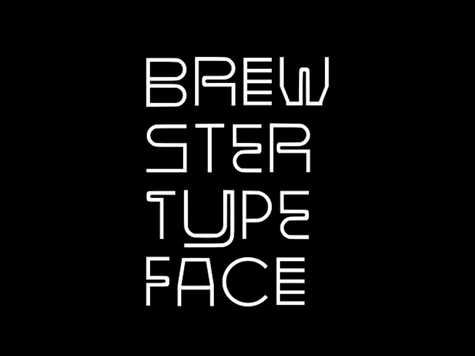 Brewster Typeface beer beer branding design grafikdesign graphic design inspire type design typography