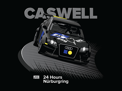 Bill Caswell Nürburgring T-Shirt Concept Illustration